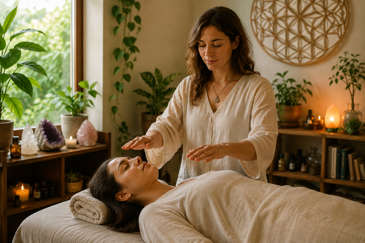 Holistic healing session